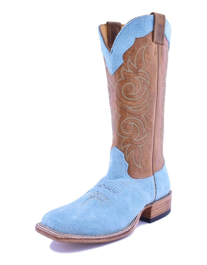 Fenoglio Boot Co. Tiffany Blue Roughout Boot