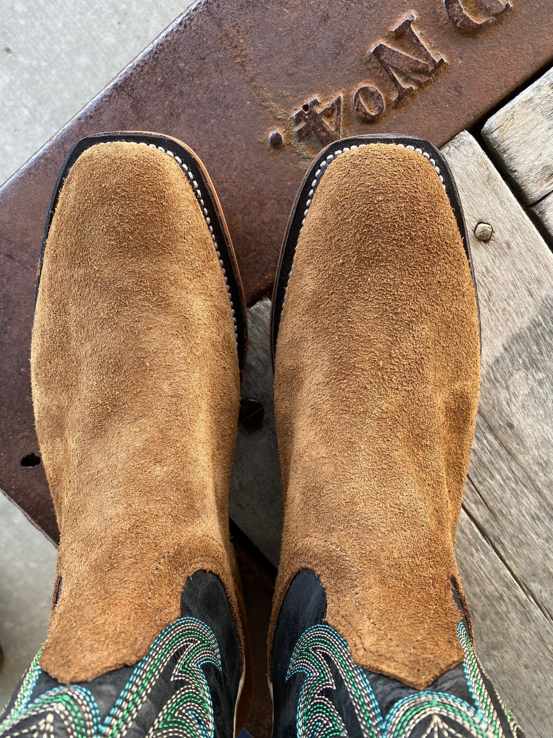 Top view Fenoglio Boot Co. | Whiskey Byron Crunch RO Boot