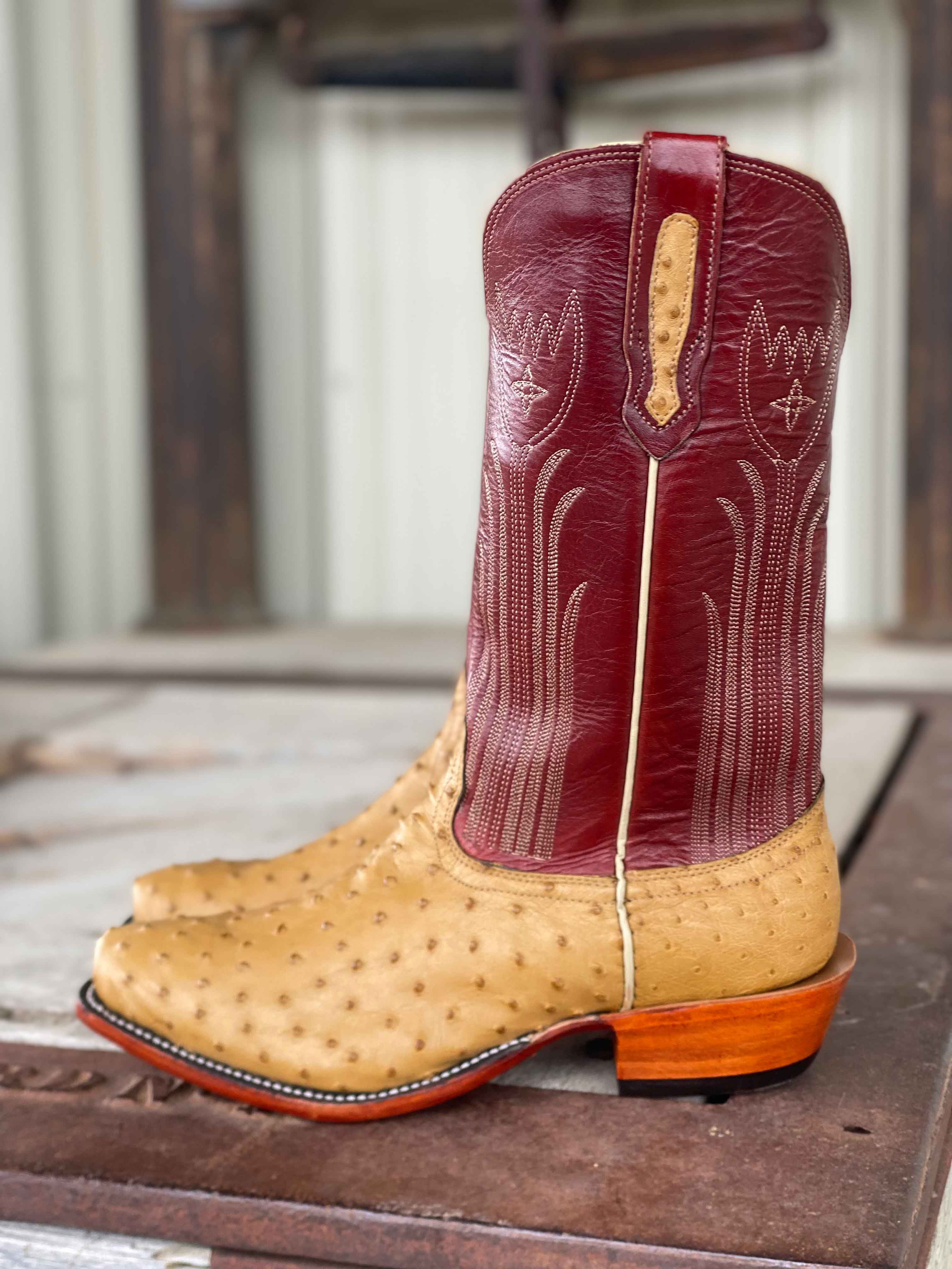 Full quill ostrich hot sale cowboy boots