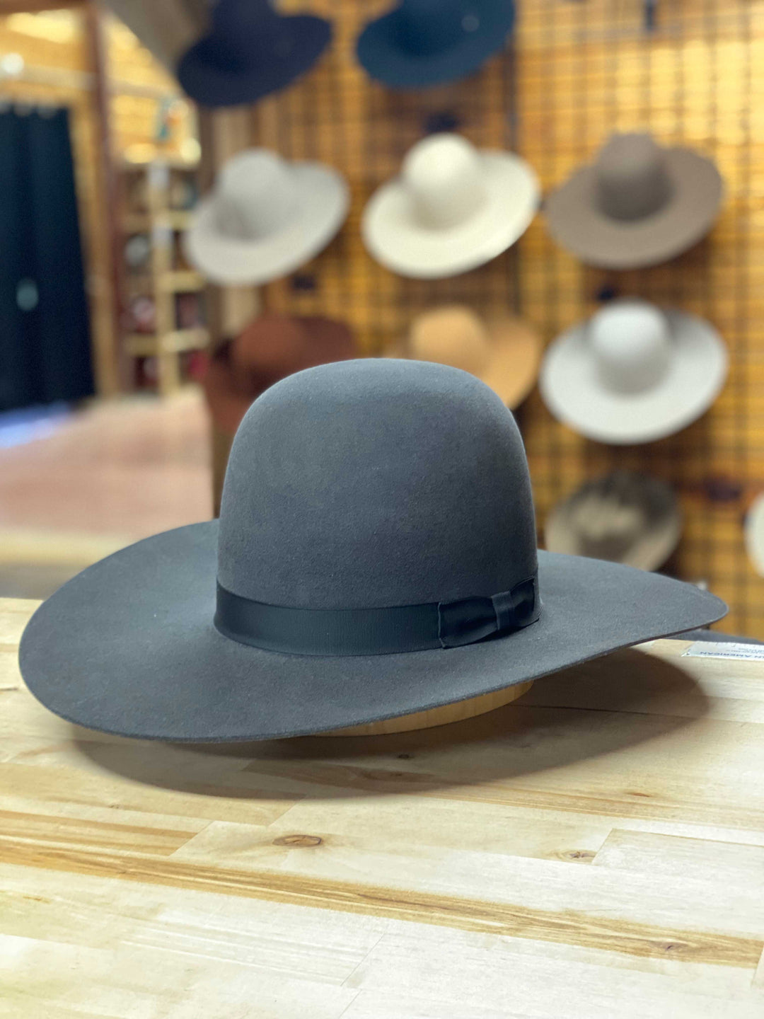 Rodeo King | Charcoal 7X Black 12 Ligne Band Felt Cowboy Hat