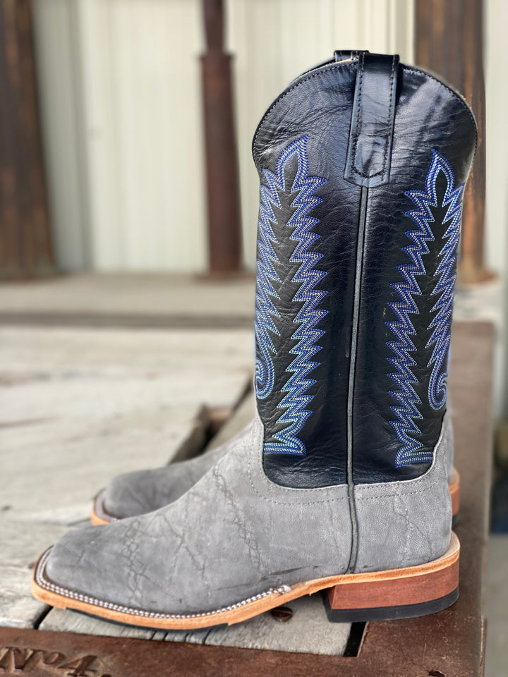 side view Anderson Bean | Grey Buffed Elephant Boot