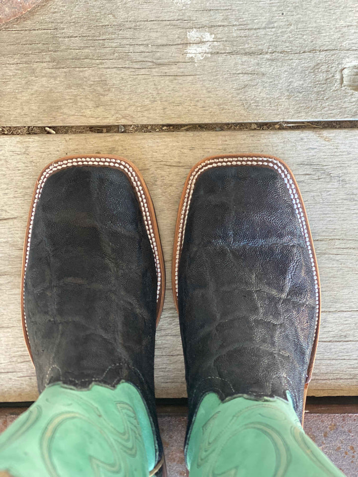 Toe View Anderson Bean | Olive Vintage Elephant Boot