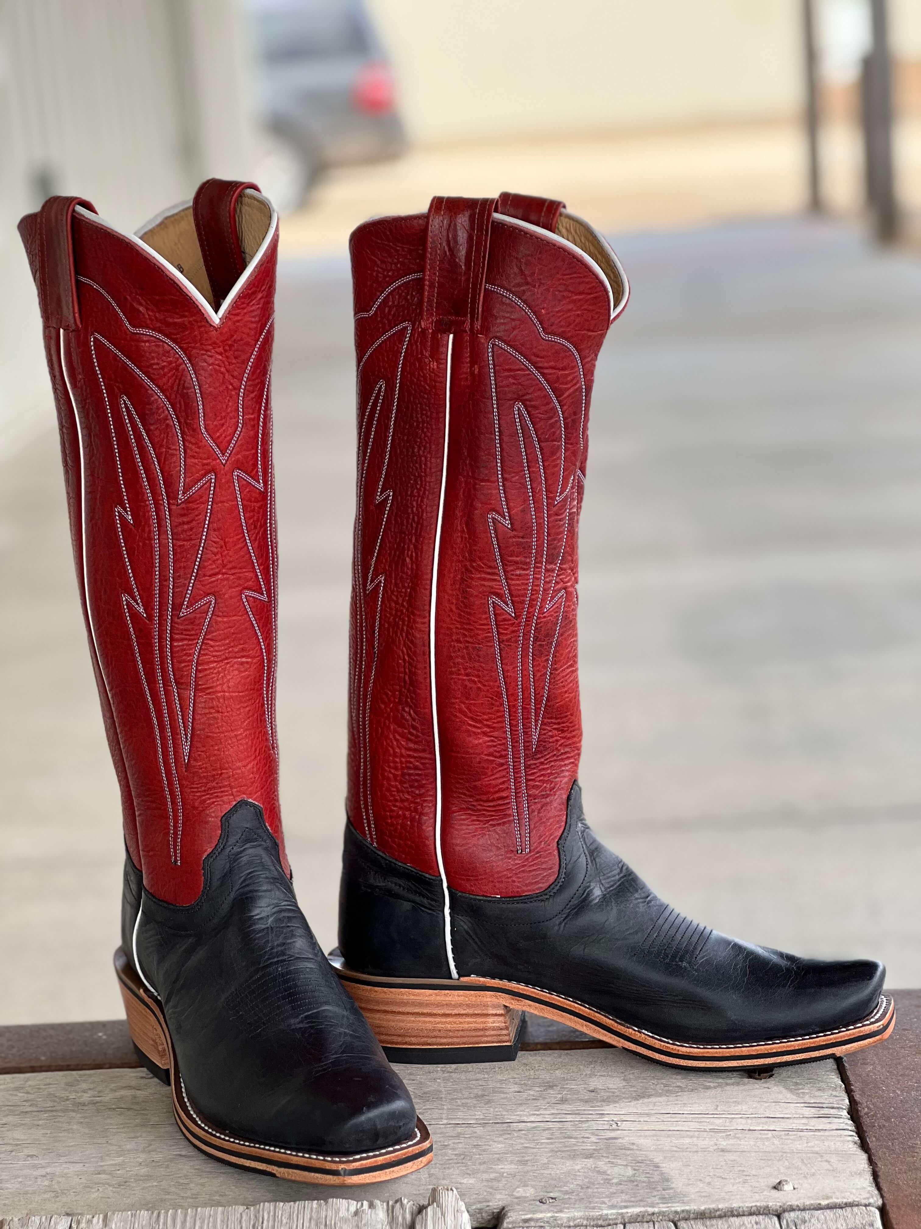 Olathe Boot Co. | Black Wyoming Tall Top Boot – Outpost Western Store