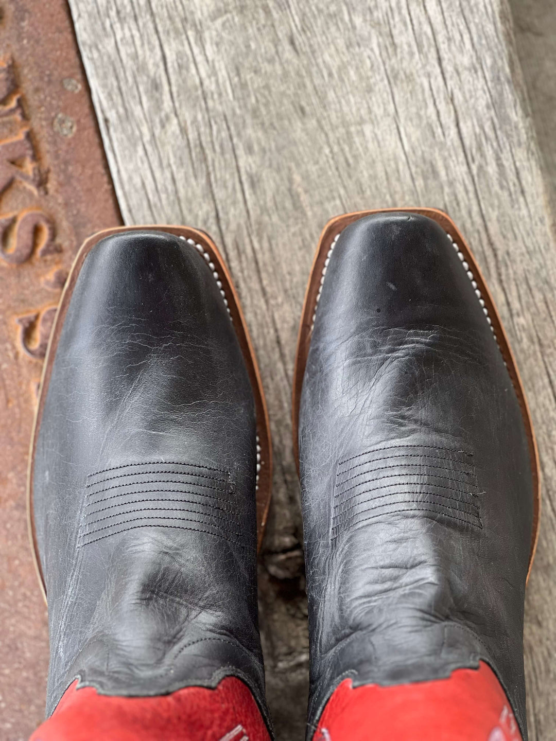 Toe View Olathe Boot Co.  | Black Wyoming Tall Top Boot