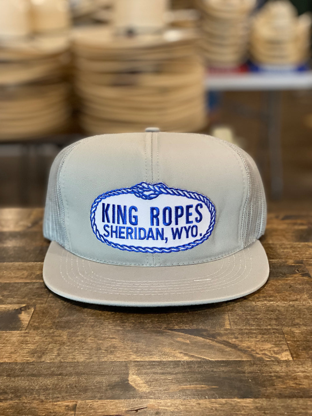 Grey/Grey King Ropes Mesh Trucker Cap