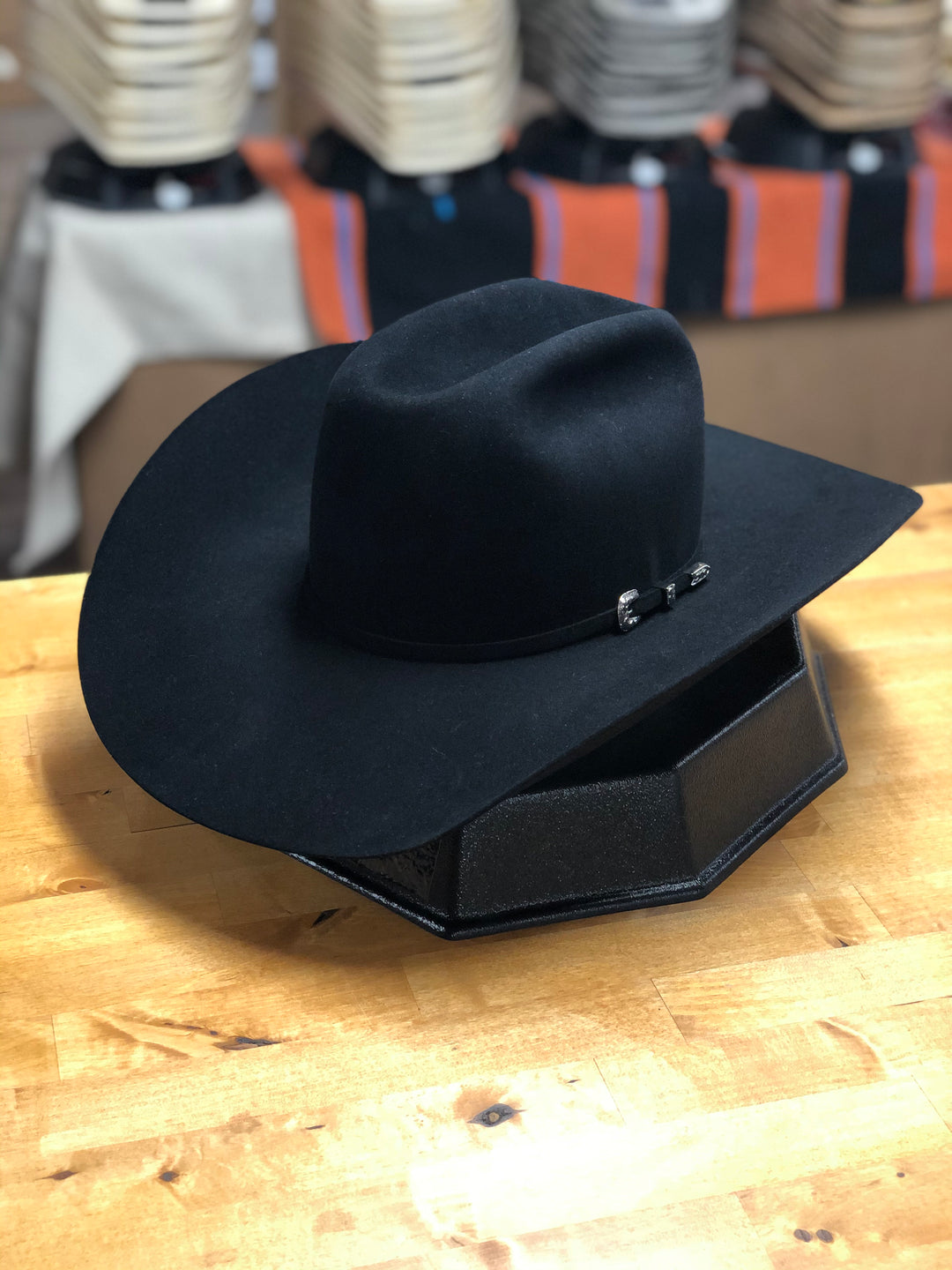 Greeley Hat Works  Black Classic 4 1/2'' Brim Felt Cowboy Hat