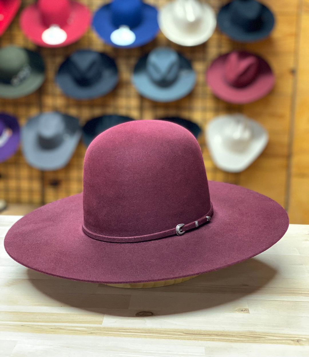 Rodeo King  Merlot 7X Felt Cowboy Hat
