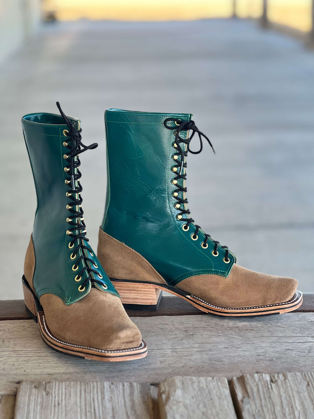 Olathe Boot Co.  | Tan Newman Lacer Boot