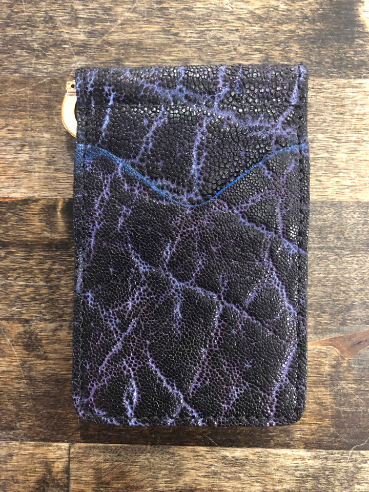Purple Fenoglio Elephant Money Clip Wallet