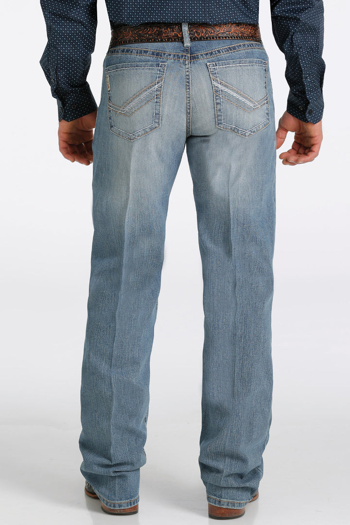 Back view Cinch | Grant Relaxed Boot Cut LT Stonewash Jean