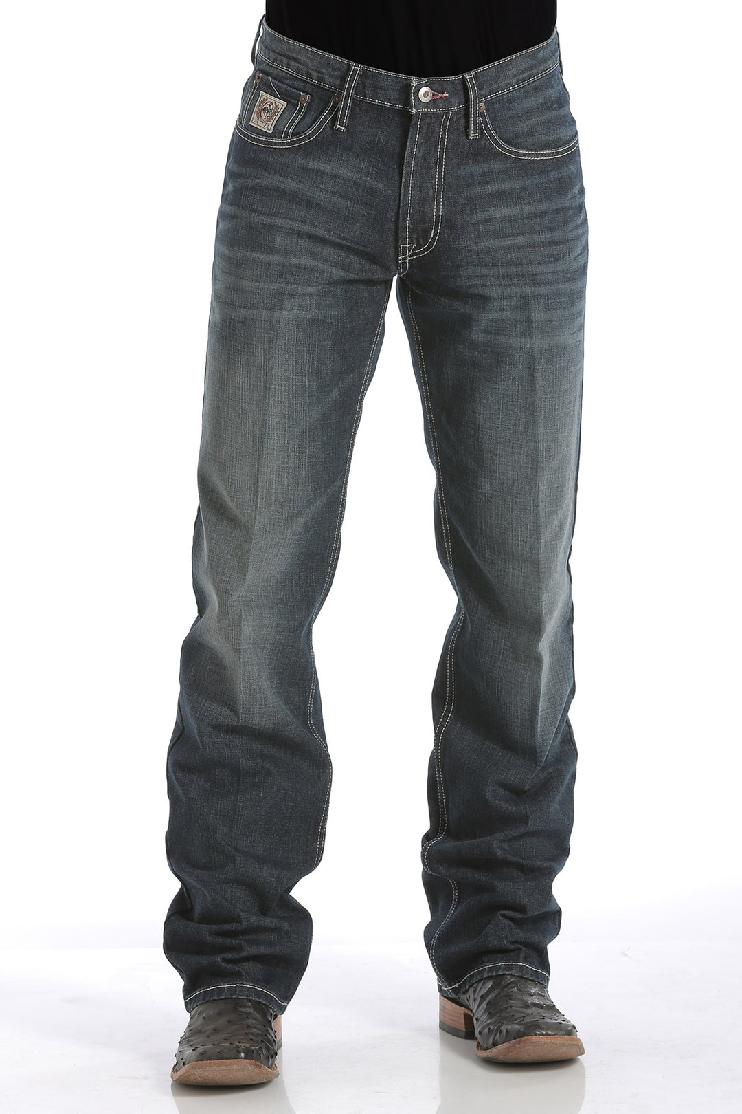 CINCH Jeans  Men's Herringbone Western Snap Shirt - Black
