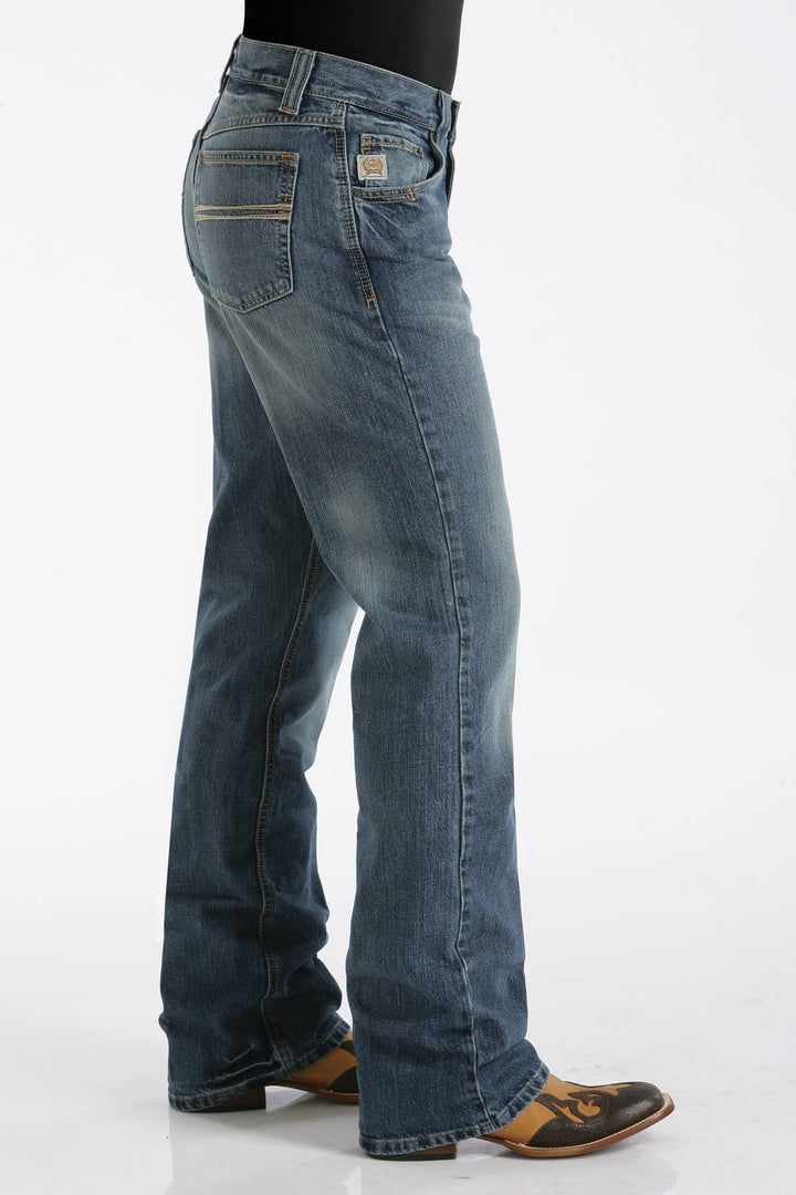 Side View Cinch | Carter Relax Fit Medium Stonewash Jean