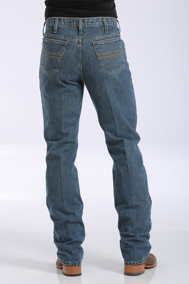 Back View Cinch | Silver Label Slim Fit Medium Stonewash Jean