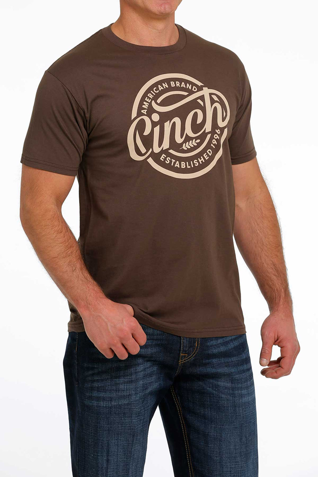 Cinch | Brown Logo Tee