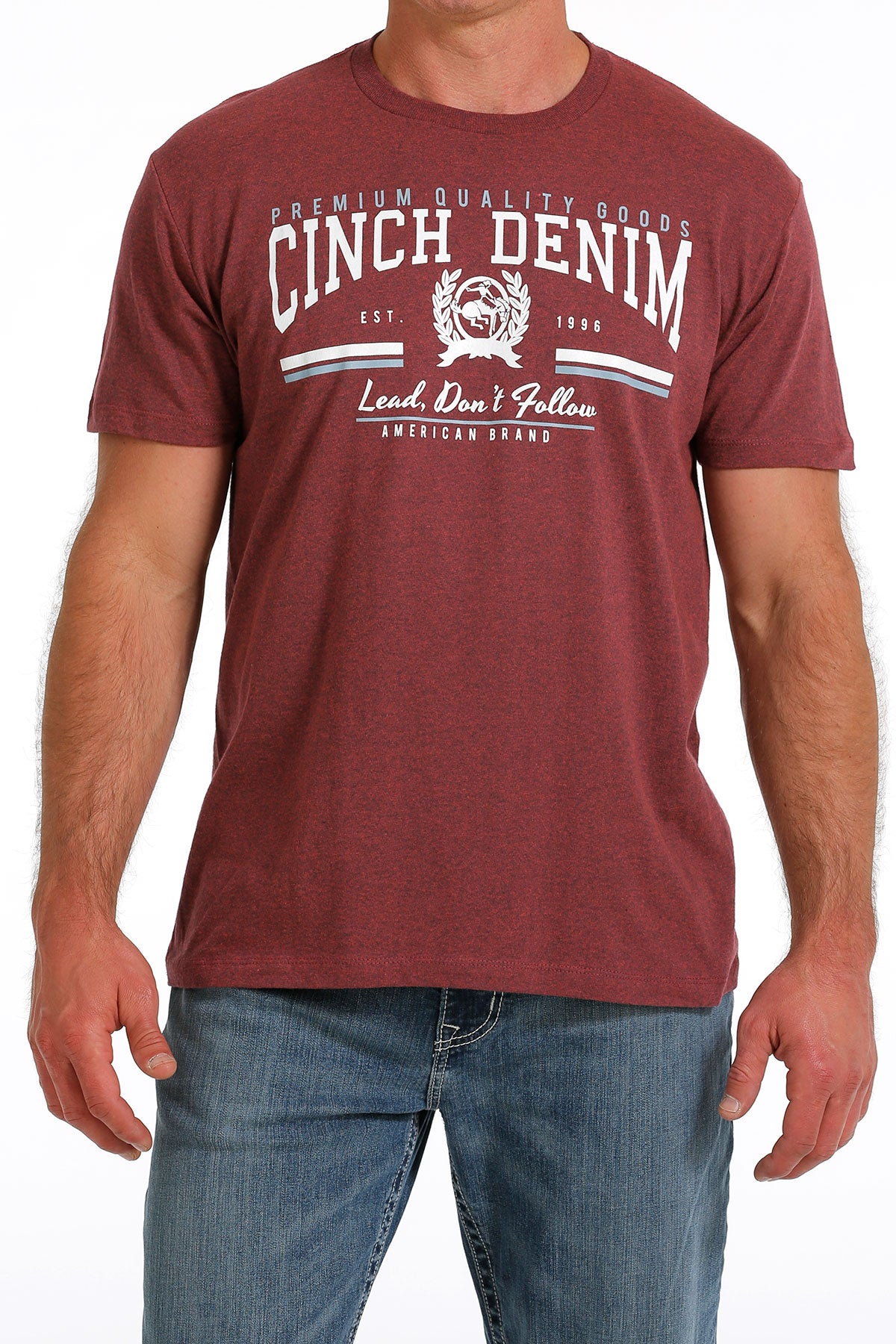 Cinch | Heather Plum Logo Tee – Outpost Western Store