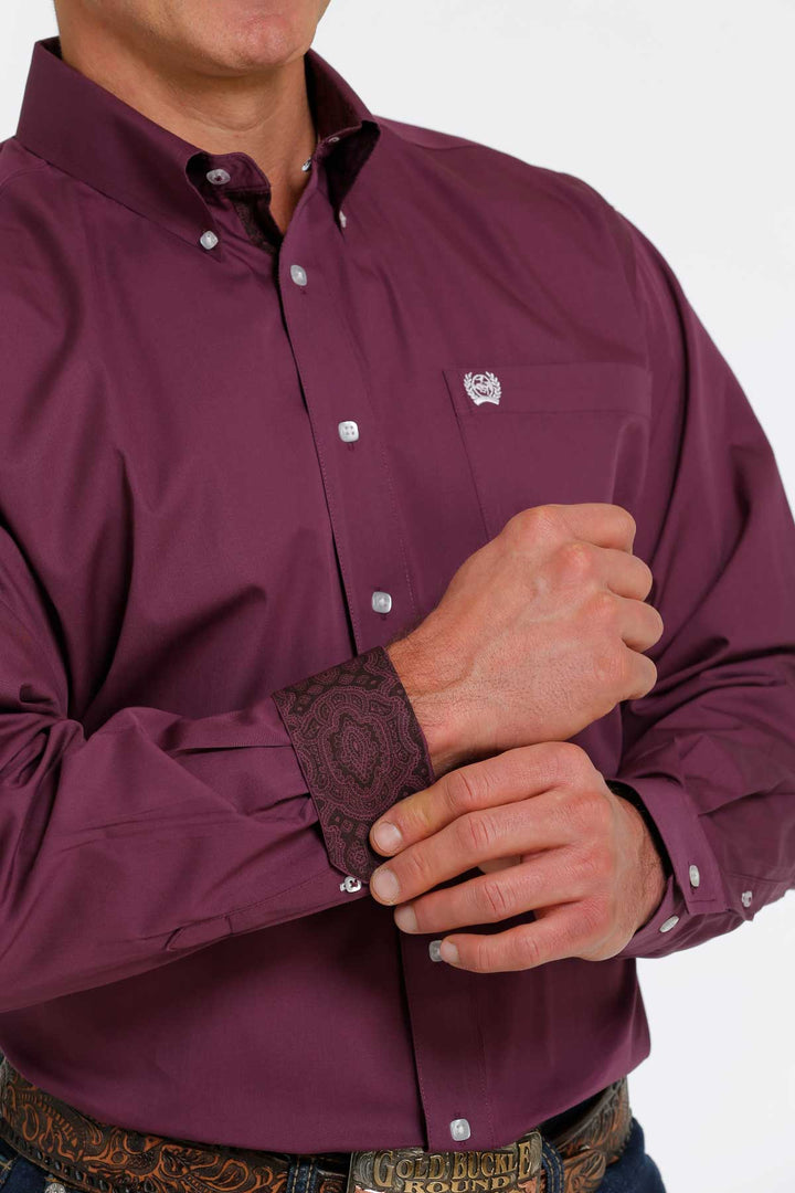 Cinch | Purple Classic LS Shirt Cuff