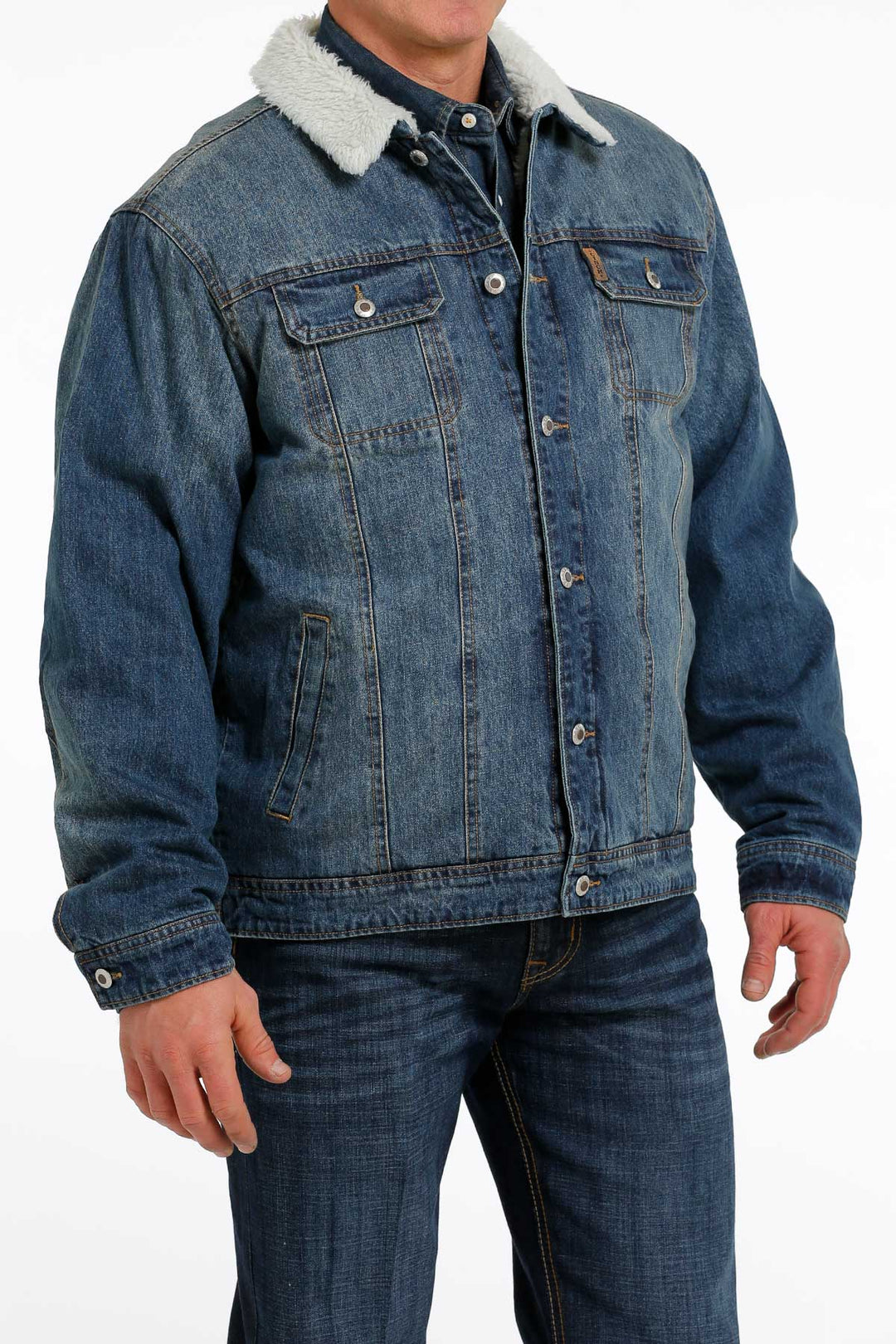 Front View Cinch | Denim Concealed Carry Trucker Jacket