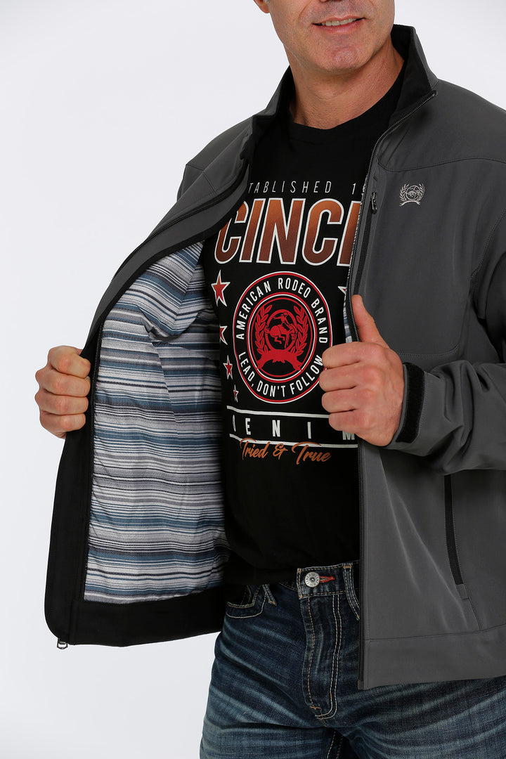 Conceal Carry Pocket Cinch | Grey Bonded Concealed Carry Jacket