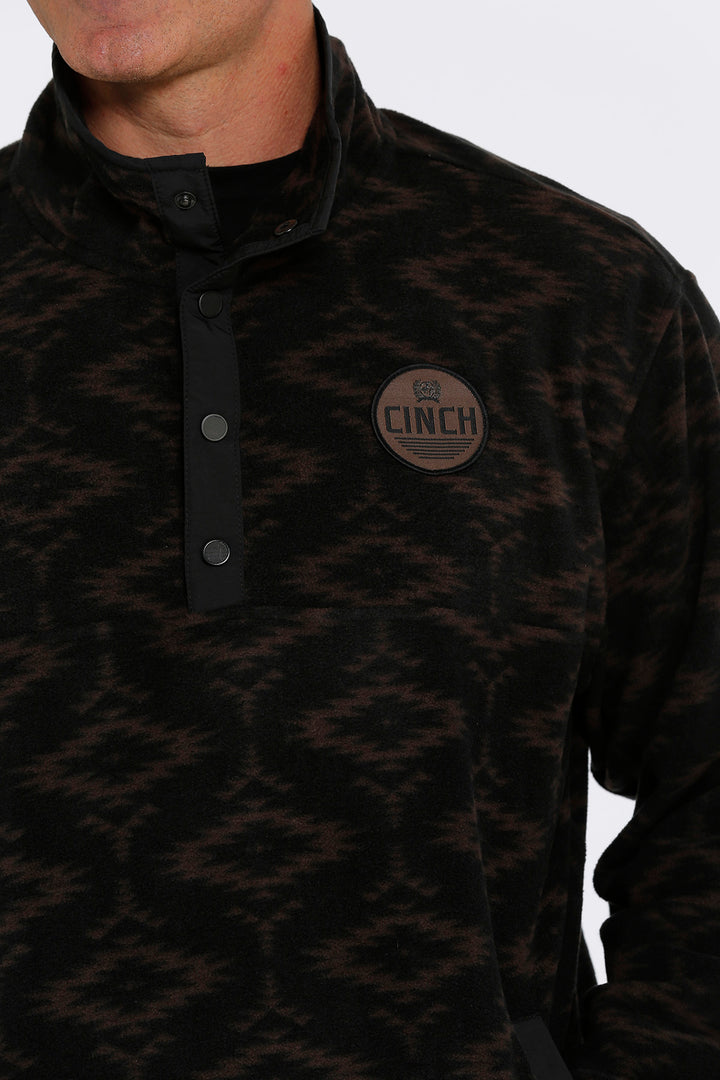 Cinch Logo Cinch | Black Fleece Pullover
