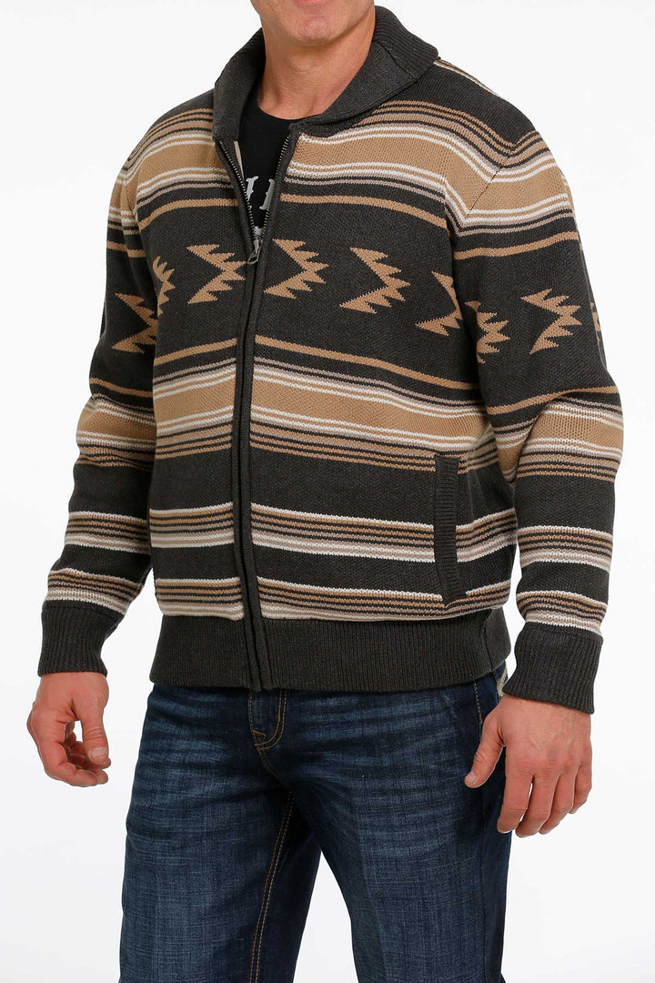 Cinch | Charcoal Zip Sweater