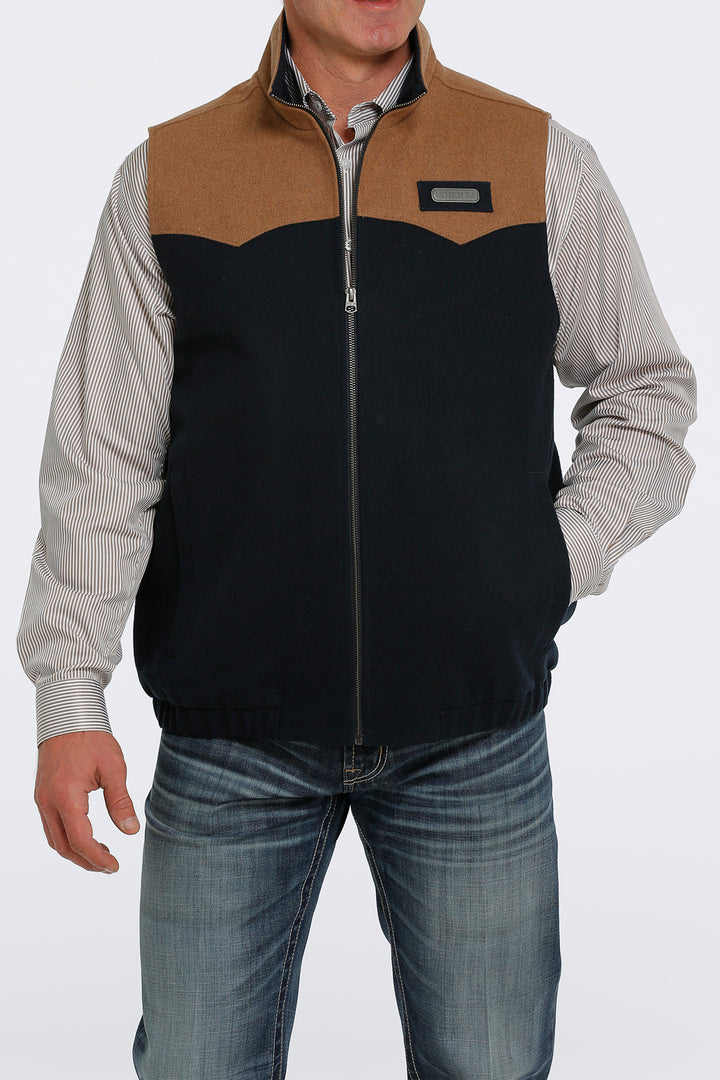 Cinch | Navy Poly Wool Concealed Carry Vest