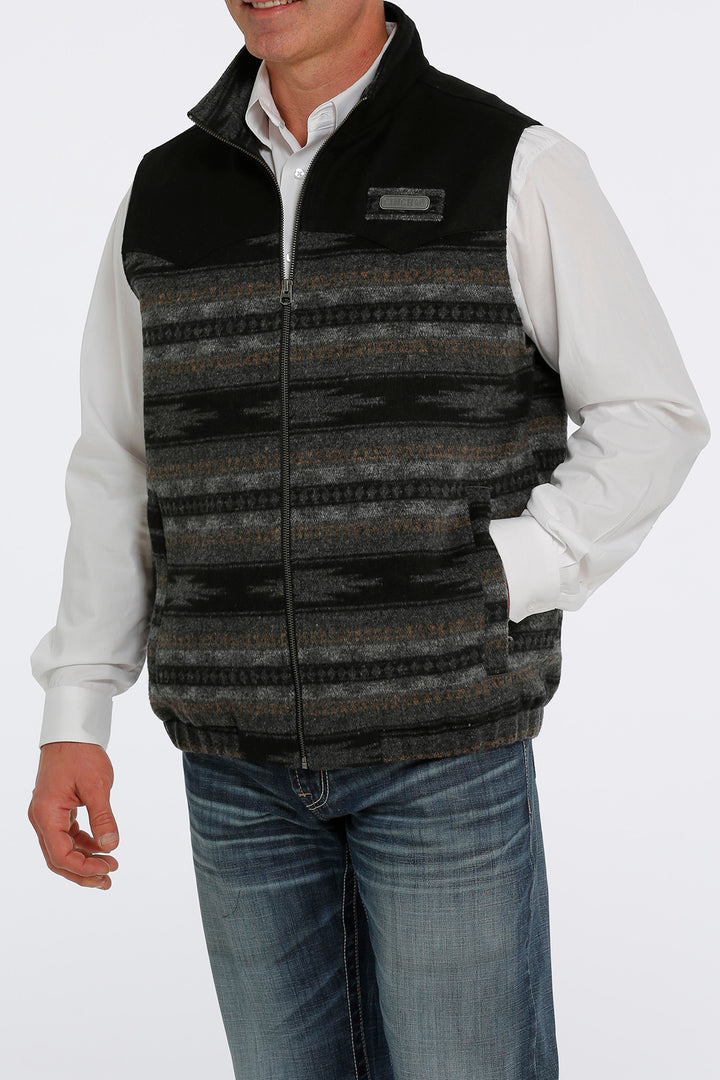 side viewCinch | Blanket Stripe Poly Wool Concealed Carry Vest