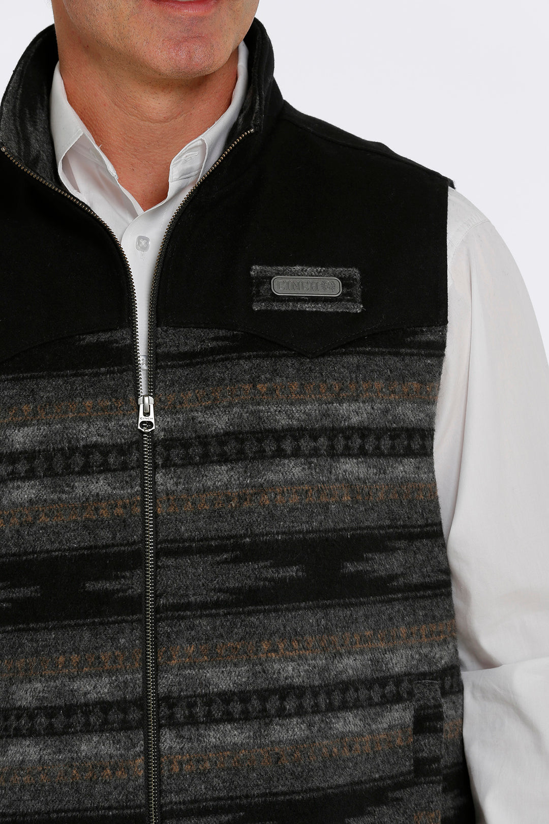 close upCinch | Blanket Stripe Poly Wool Concealed Carry Vest