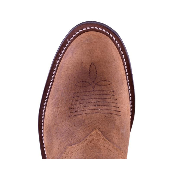 Toe View Olathe Boot Co. | Brown Oiled Pig DayHand Boot