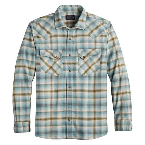 Pendleton | Green/Grey Plaid LS Wyatt Shirt