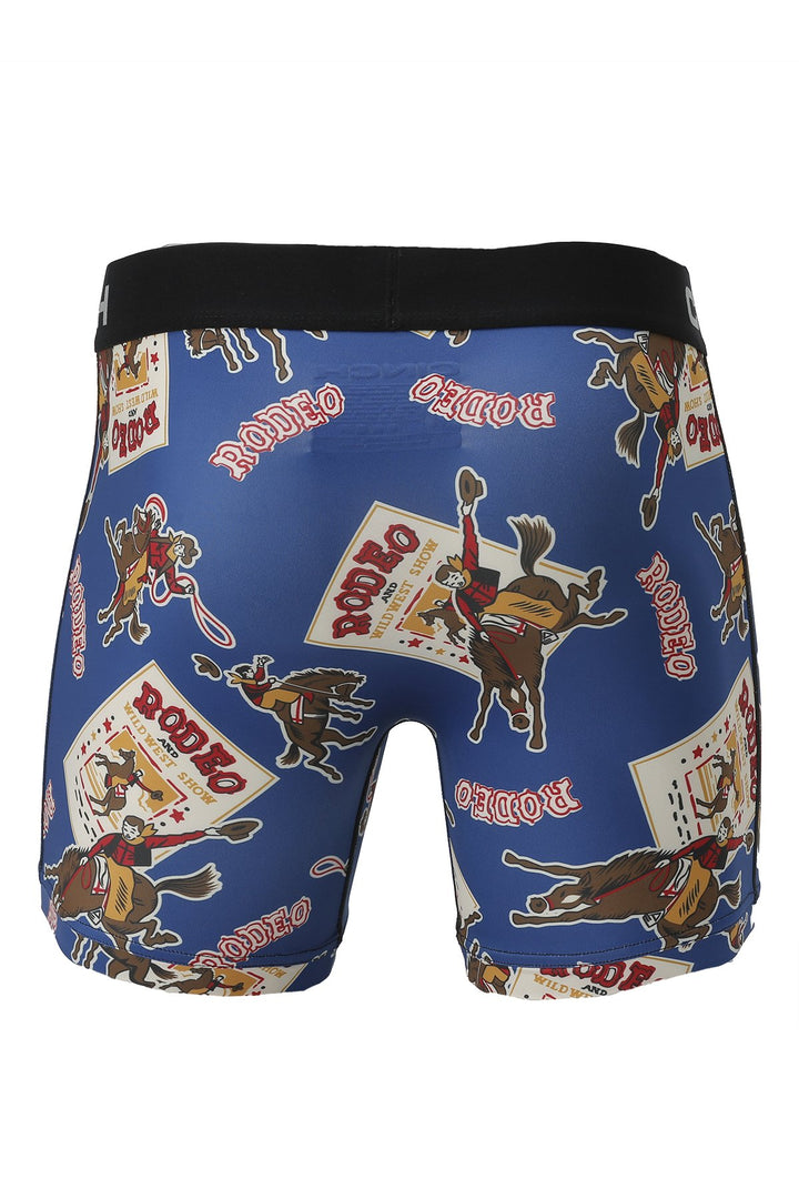 back view Cinch | Rodeo Print 6" Boxer Brief
