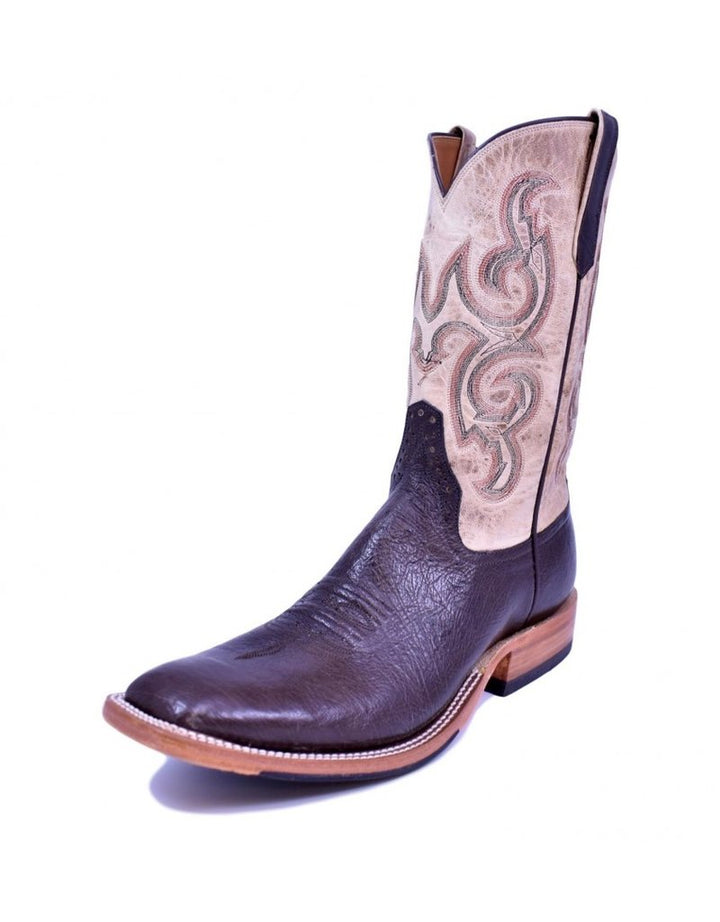 Rios of Mercedes | Nicotine Smooth Quill Ostrich Boot