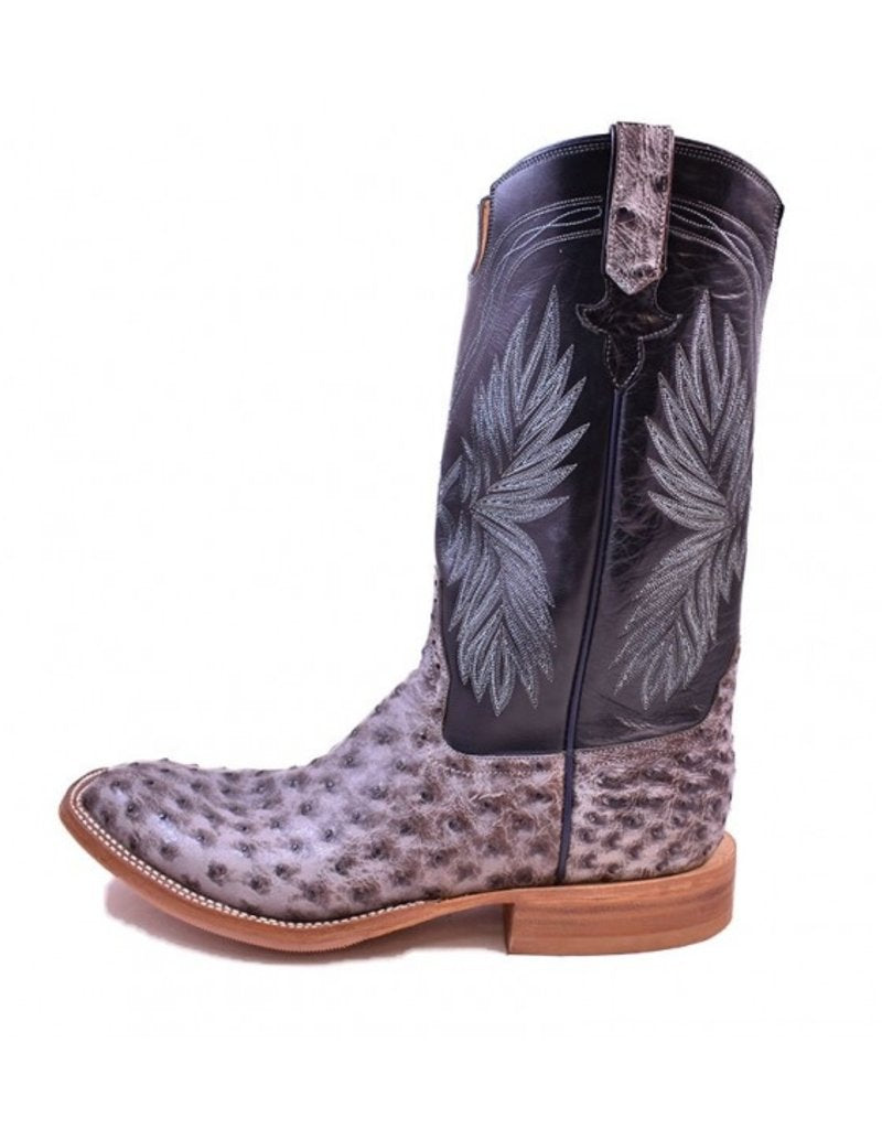 Side View Rios of Mercedes | Rio Grande Nicotine Full Quill Ostrich Boot