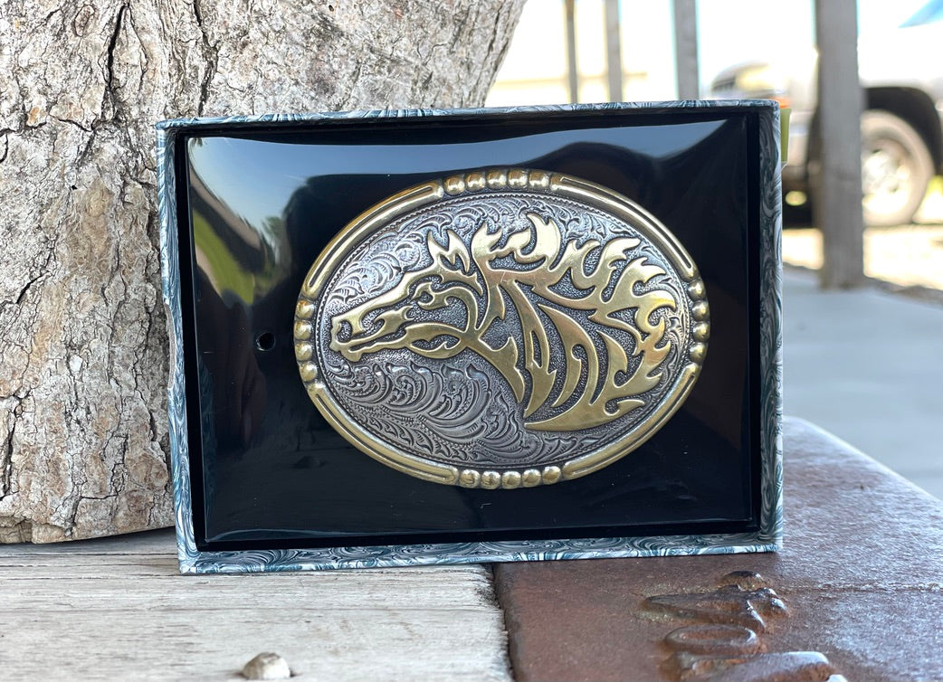 Crumrine | Flaming Horse Buckle