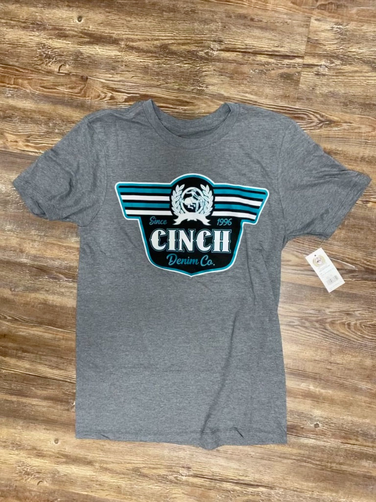 Cinch | Heather Grey Print SS T-Shirt