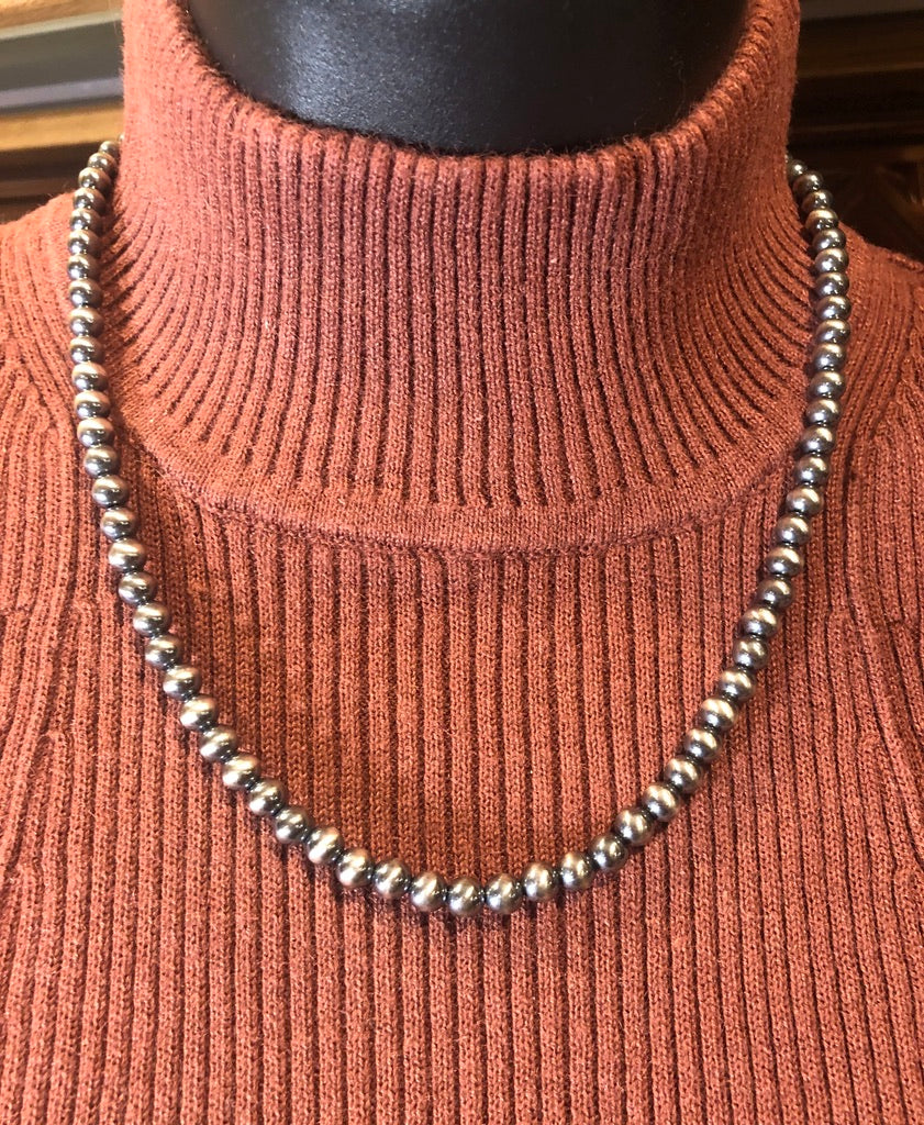 Rustic Rose Jewelry | 18" 6mm Navajo Pearl Necklace
