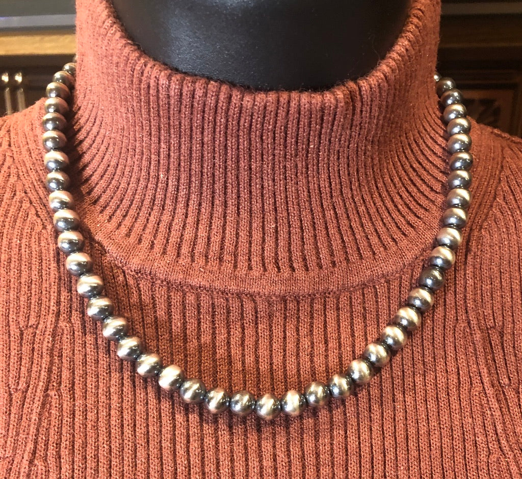 Rustic Rose Jewelry | 16" 8mm Navajo Pearl Necklace