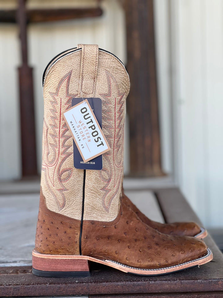 Side View Anderson Bean | Oryx Lux Full Quill Ostrich Boot