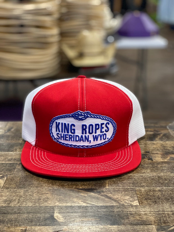 Red/White King Ropes Mesh Trucker Cap
