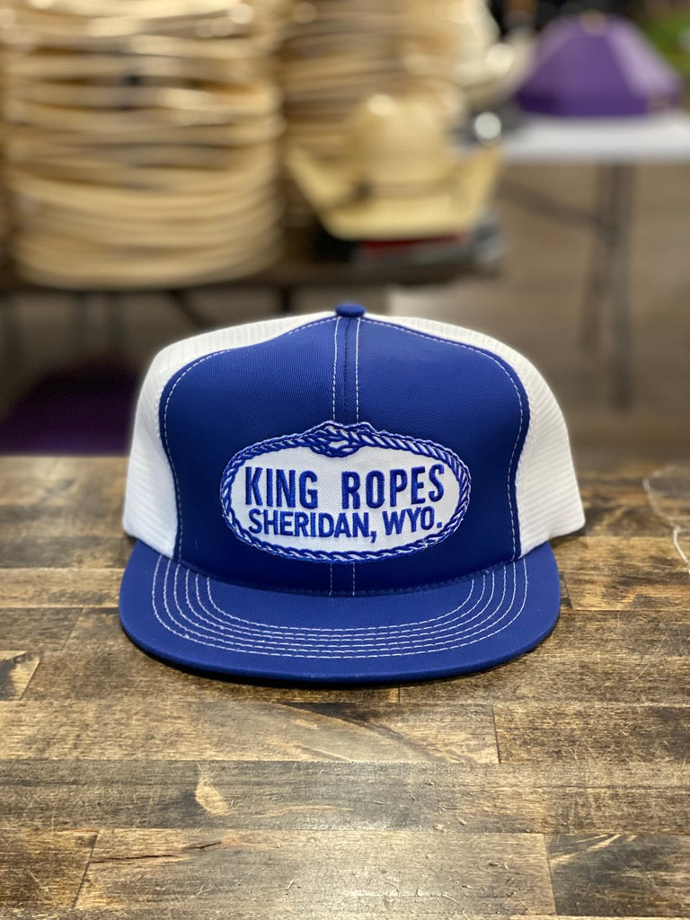 Royal/White King Ropes Mesh Trucker Cap