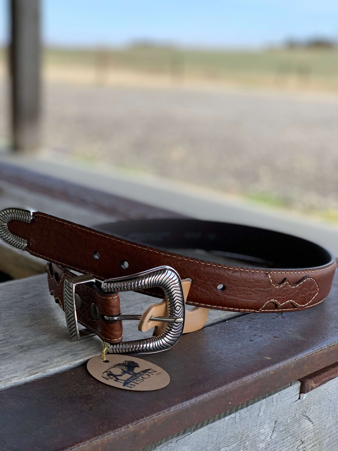 Vintage Bison | Saddle Brown Pickett Belt