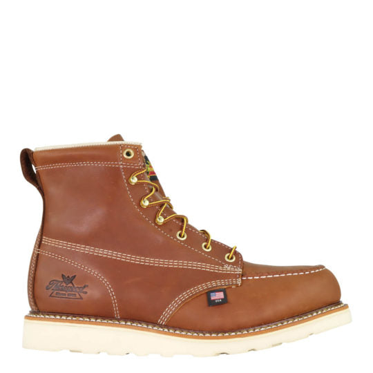 Side view Thorogood | American Heritage-6" Tobacco Safety Toe Boot