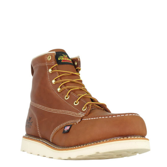 3/4 view Thorogood | American Heritage-6" Tobacco Safety Toe Boot
