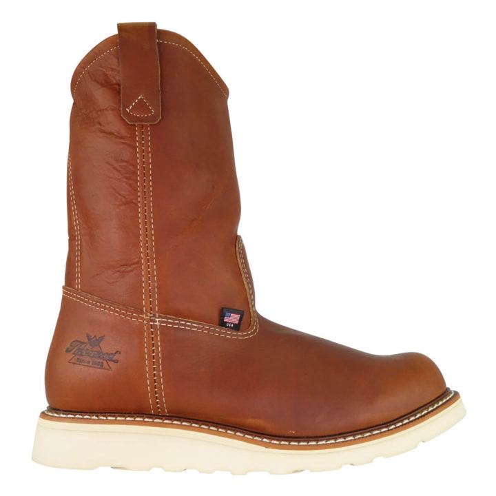 Side view Thorogood | American Heritage-11" Tobacco Pull-on Wellington Boot