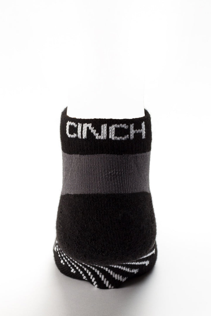 Back view Cinch | Athletic Ankle Sock Black