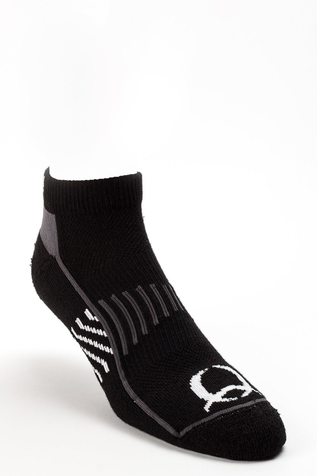 Side view Cinch | Athletic Ankle Sock Black