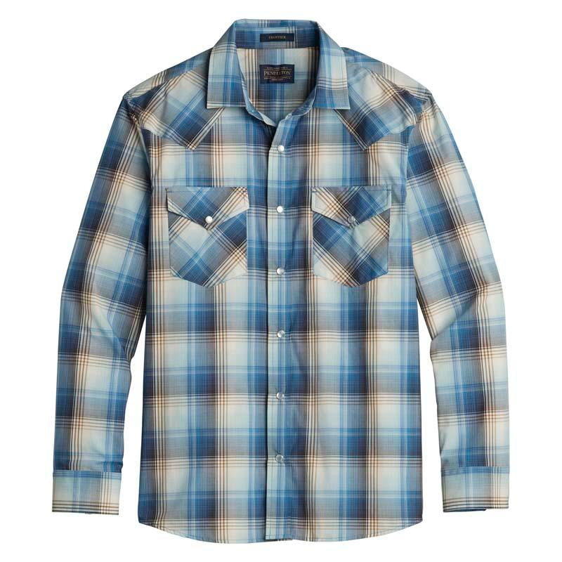 Pendleton Blue/Brown Plaid Frontier Shirt