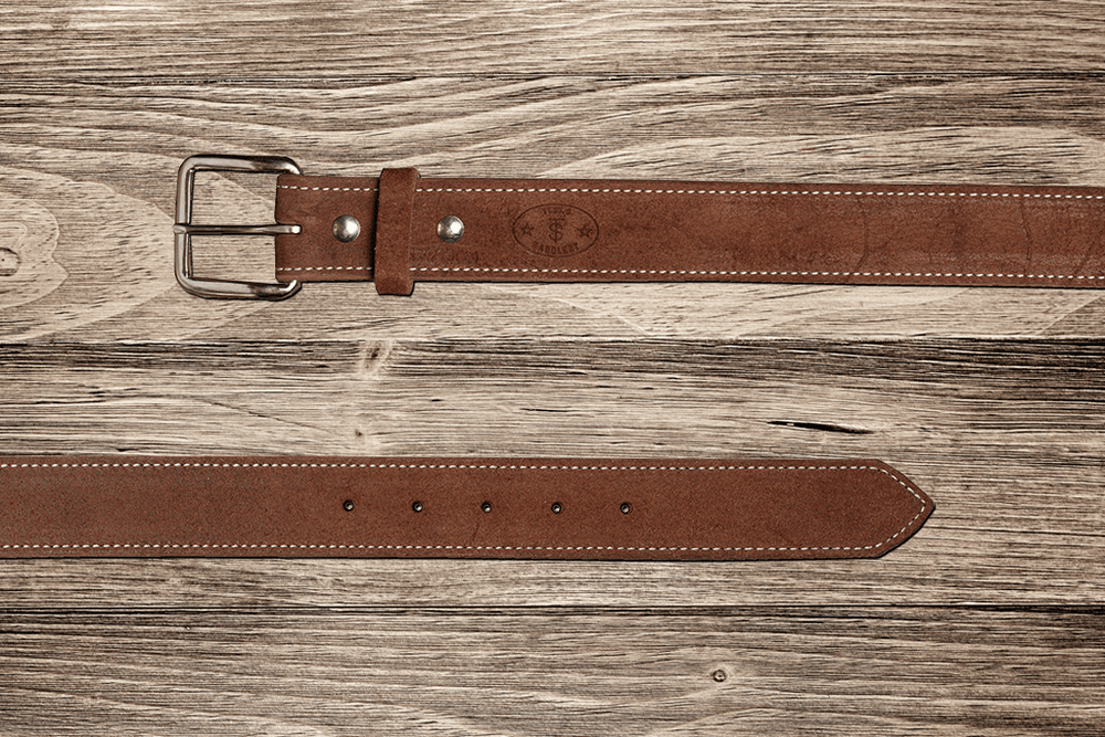 Texas Saddlery | Brown Rough Out Belt