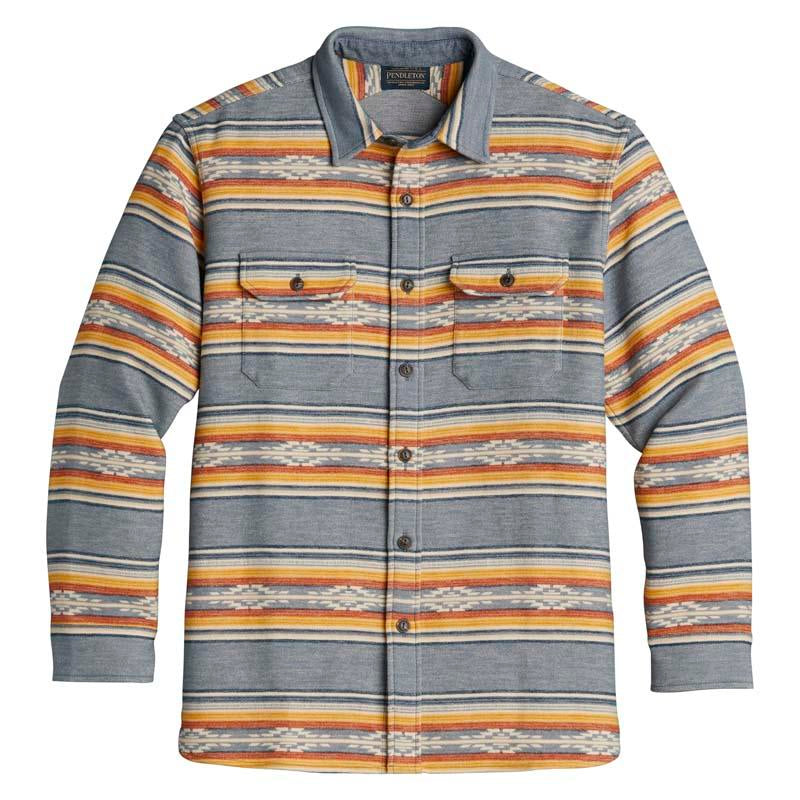 Pendleton | Denim Saltillo Stripe Driftwood Shirt