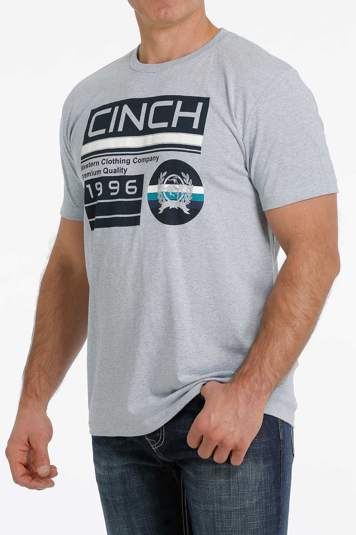 Cinch | Heather Grey Tri-Color T-Shirt