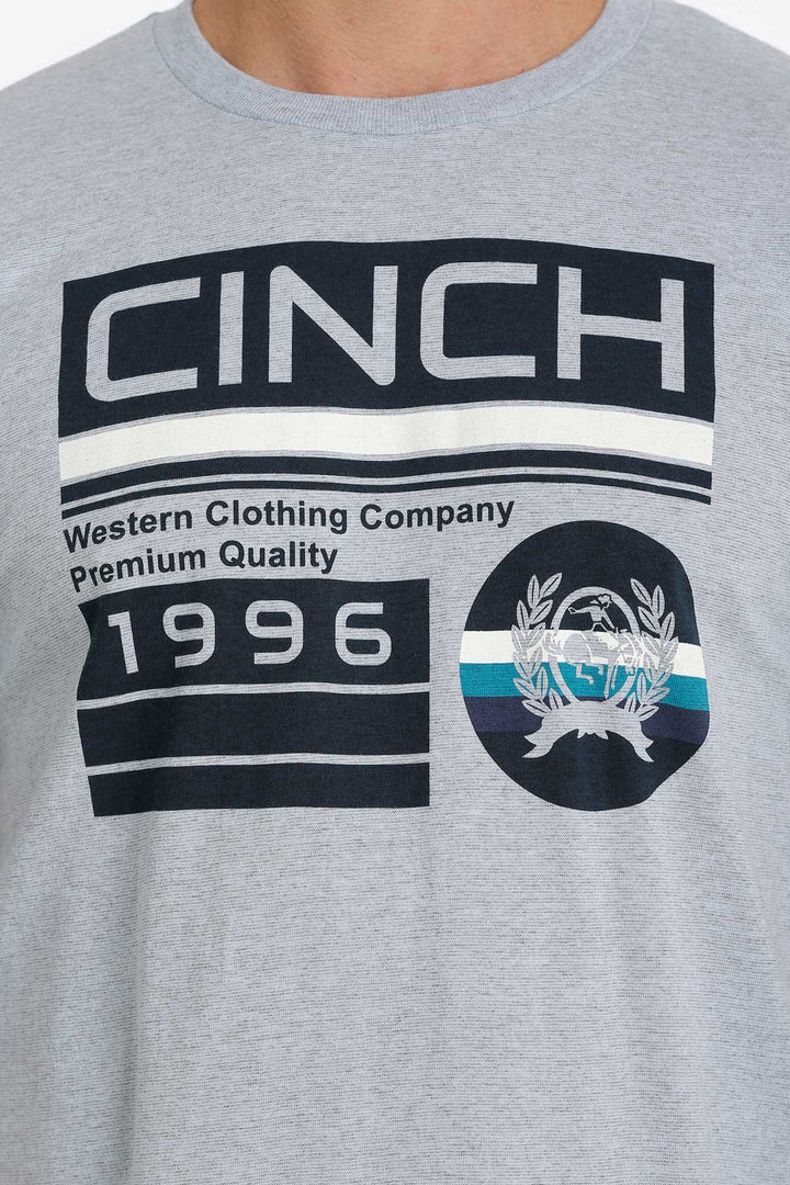 Cinch | Heather Grey Tri-Color T-Shirt